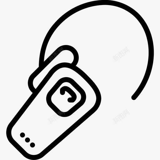 蓝牙耳机耳机小工具设备图标svg_新图网 https://ixintu.com 小工具设备 耳机 蓝牙耳机