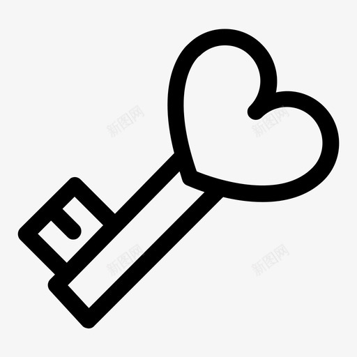 爱的钥匙握紧心的钥匙图标svg_新图网 https://ixintu.com 心的钥匙 握紧 浪漫 爱的钥匙 锁