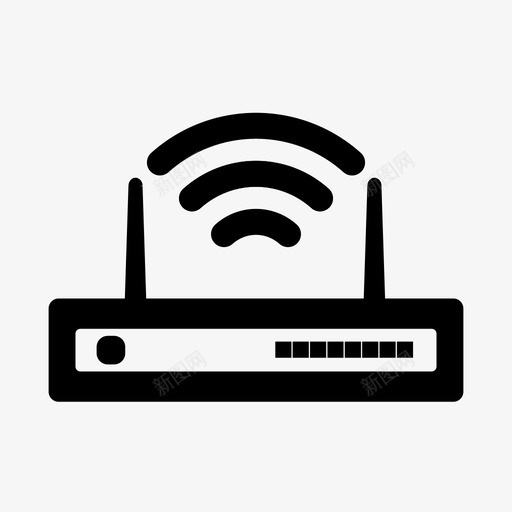 wifi路由器设备网络图标svg_新图网 https://ixintu.com wifi路由器 多媒体 无线 网络 设备