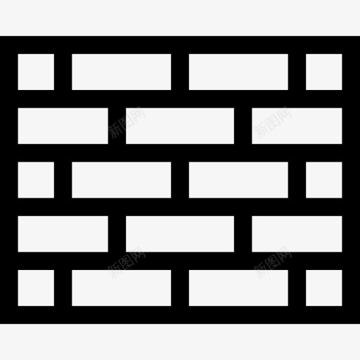 砖墙建筑砖块图标svg_新图网 https://ixintu.com 建筑 微型 砖块 砖墙