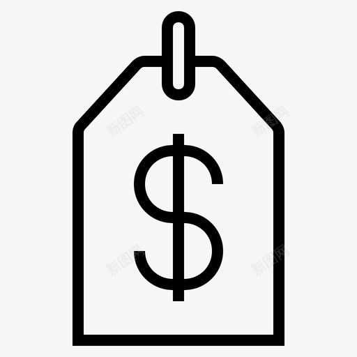 价格标签成本费用图标svg_新图网 https://ixintu.com 价格标签 成本 费用
