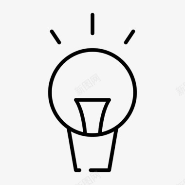 灯泡电灯能源图标图标