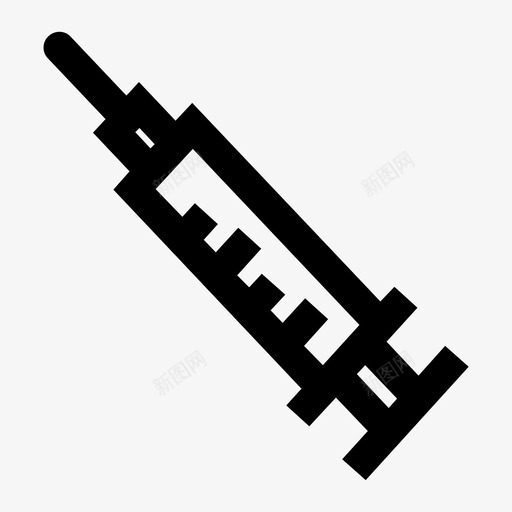 注射器医生药品图标svg_新图网 https://ixintu.com 医生 医疗 注射器 药品