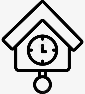 时钟家具房子图标图标