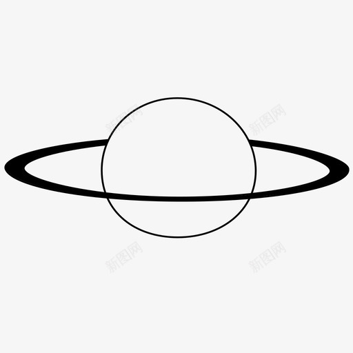 土星外太空行星图标svg_新图网 https://ixintu.com 土星 外太空 宇宙 行星