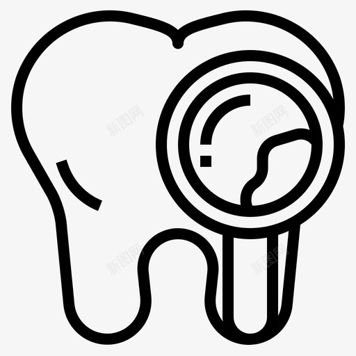 牙菌斑检查去除图标svg_新图网 https://ixintu.com 医疗和健康 去除 检查 牙菌斑 牙齿