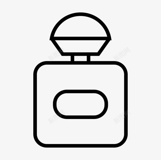 香水瓶子容器图标svg_新图网 https://ixintu.com 包装 容器 气味 瓶子 香水