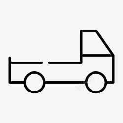 汽车运输物流汽车运输货物运输交货图标高清图片