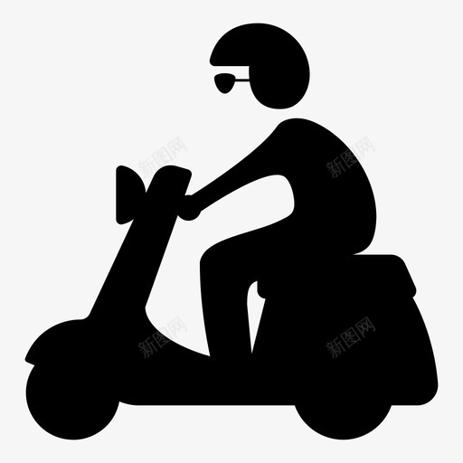 vespa送货mod图标svg_新图网 https://ixintu.com mod vespa 摩托车 轻便摩托车 送货