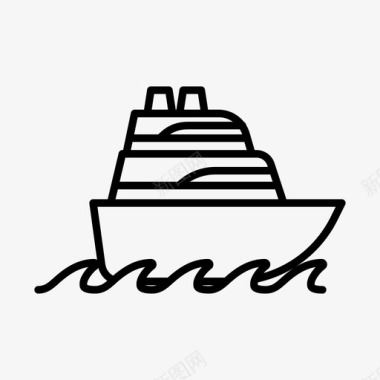 游船船海图标图标