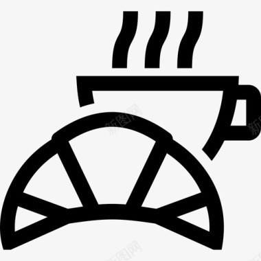早餐早午餐咖啡图标图标