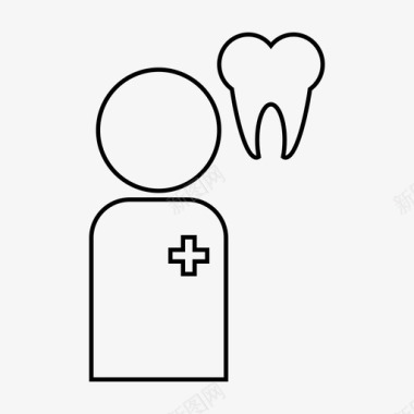 牙医牙科医生医生图标图标
