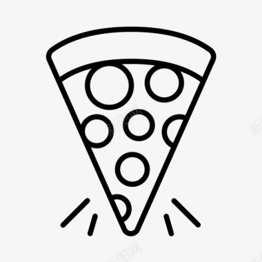 披萨快餐垃圾食品图标图标