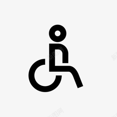 残疾人无障碍卫生间图标图标