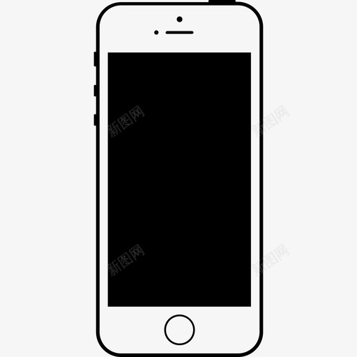 iphonese苹果手机图标svg_新图网 https://ixintu.com iphonese 手机 智能手机 苹果