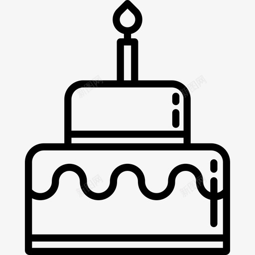 Brithday蛋糕带蜡烛食物图标svg_新图网 https://ixintu.com Brithday蛋糕 带蜡烛 食物 餐厅