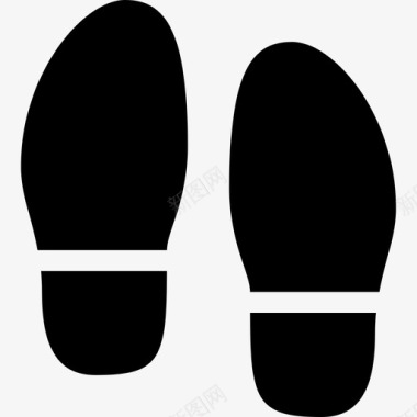 脚印脚步鞋子图标图标