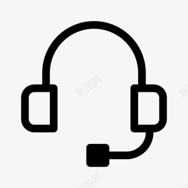 客户服务商务耳机图标图标