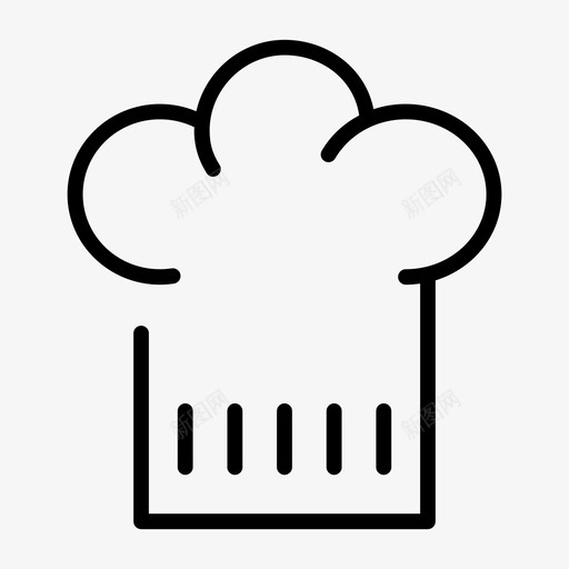托克面包店厨师帽图标svg_新图网 https://ixintu.com 厨师帽 托克 面包店 食物
