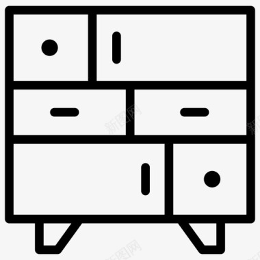 搁架单元橱柜家具图标图标
