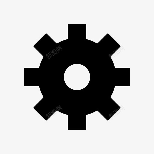 齿轮机械物理图标svg_新图网 https://ixintu.com 学习 机械 物理 科幻小说 齿轮
