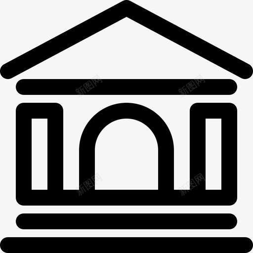 银行商业经济图标svg_新图网 https://ixintu.com 储蓄 商业 经济 金融 金融和商业 银行