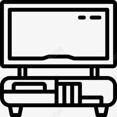 电视柜娱乐系统家具图标图标