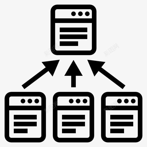 反向链接页面链接搜索引擎优化图标svg_新图网 https://ixintu.com 反向链接 搜索引擎优化 网页链接 页面链接