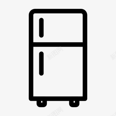 冰箱电器冷冻机图标图标