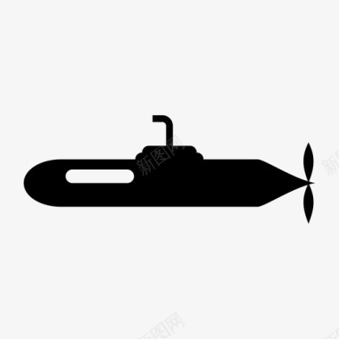 潜艇船军用图标图标