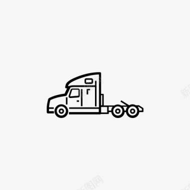 小货车货物柴油机图标图标