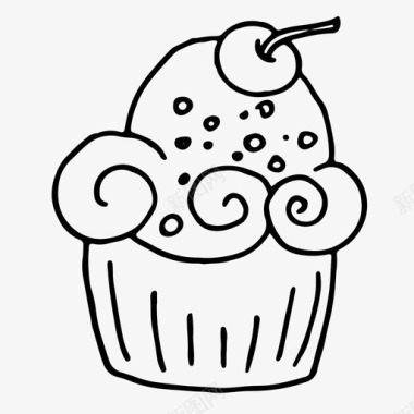 蛋糕烘焙产品美味图标图标