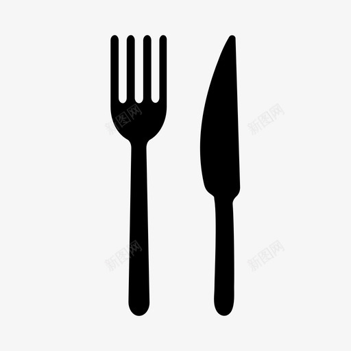 采购产品叉子和刀厨房用具用具图标svg_新图网 https://ixintu.com 厨房用具 用具 采购产品叉子和刀