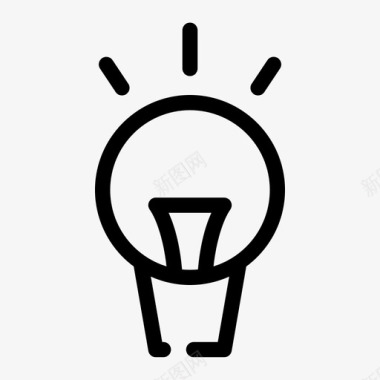 灯泡电灯能源图标图标