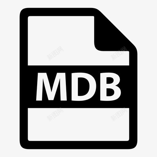 mdb文件文件格式图标svg_新图网 https://ixintu.com mdb 文件 文件格式 文件类型