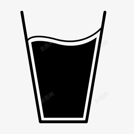 水玻璃饮料玻璃水图标svg_新图网 https://ixintu.com 水玻璃 液体 玻璃水 饮料