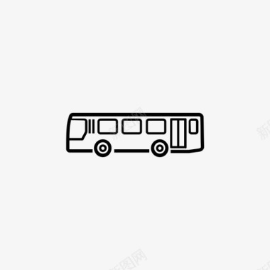 小型巴士巴士巴士服务图标图标