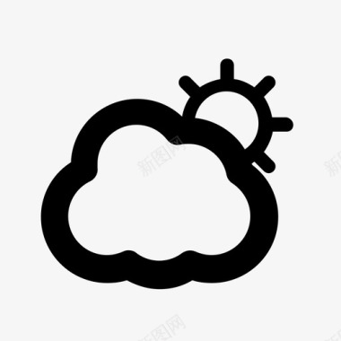 有太阳的云天气基本图标3图标