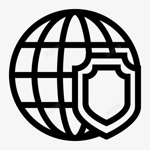 网络安全数据数据库图标svg_新图网 https://ixintu.com 地球仪 屏蔽 数据 数据库 数据库和服务器 服务 网络安全