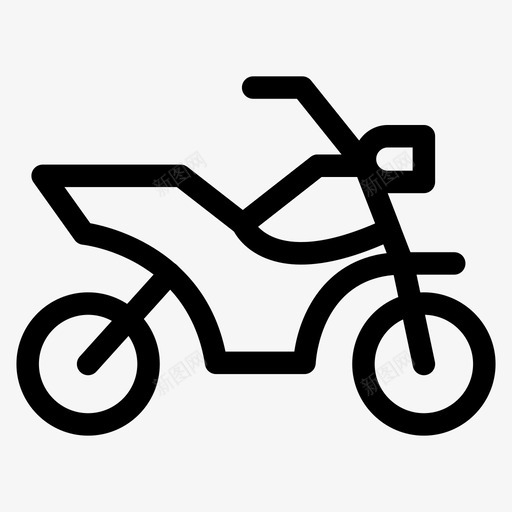 摩托车交通旅游图标svg_新图网 https://ixintu.com 交通 摩托车 旅游