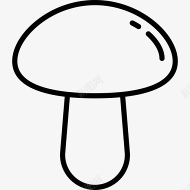 圆形蘑菇食物餐馆图标图标