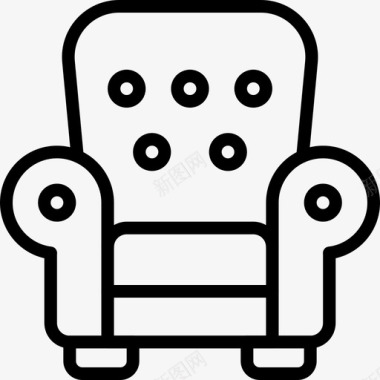 扶手椅家具房屋图标图标