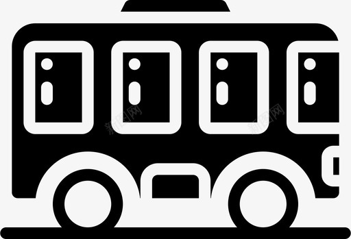 公共汽车便利设施城市图标图标