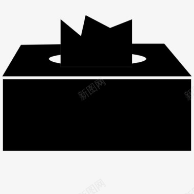 纸巾盒图标图标