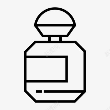 香水瓶子容器图标图标
