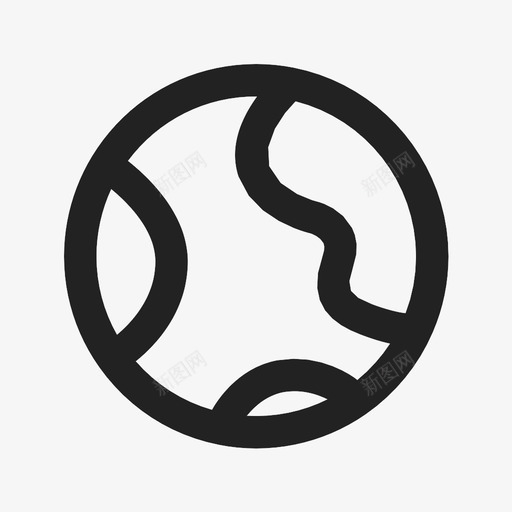地球星系行星图标svg_新图网 https://ixintu.com 地球 星系 行星