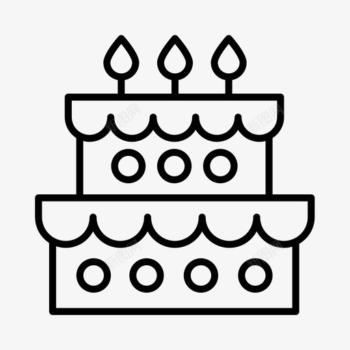 生日蛋糕庆祝节日图标svg_新图网 https://ixintu.com 庆祝 生日蛋糕 聚会 节日