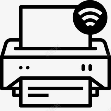 打印机连接wifi复印机小工具设备图标图标