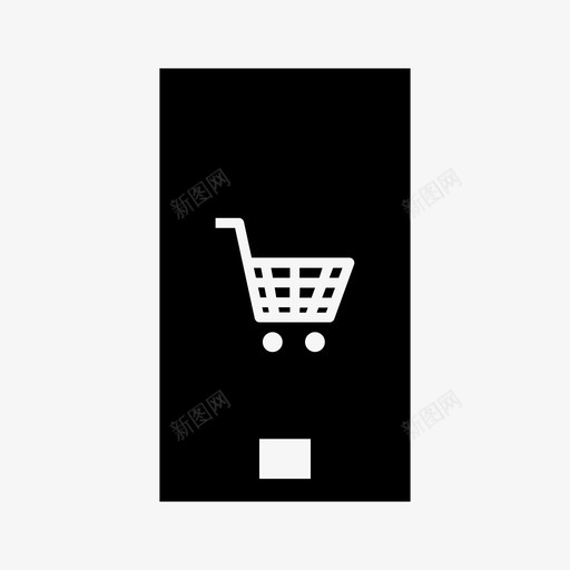 移动网上购物手机智能手机图标svg_新图网 https://ixintu.com 手机 智能手机 移动网上购物