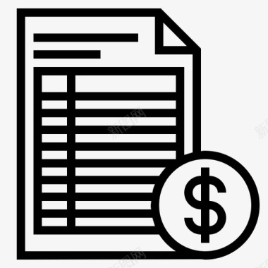商业文件财务文件税务文件图标图标
